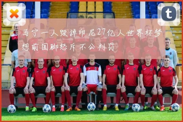马宁一人毁掉印尼27亿人世界杯梦想前国脚怒斥不公判罚